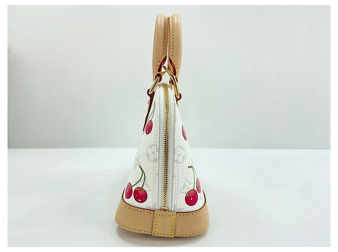Borsa Louis Vuitton × Takashi Murakami Alma BB Bianco - vista 3