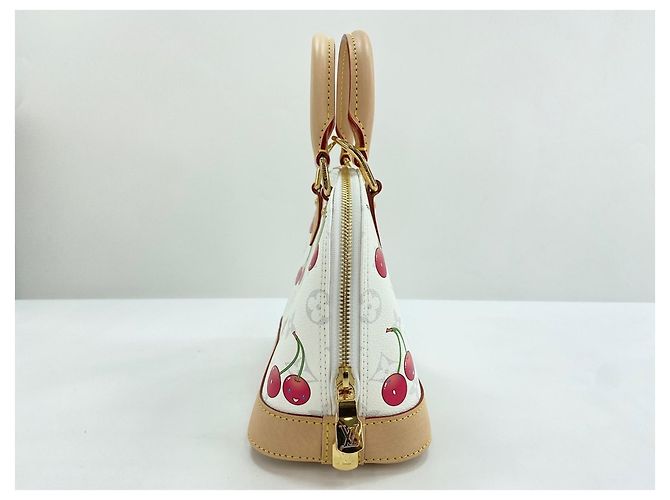Borsa Louis Vuitton × Takashi Murakami Alma BB Bianco - vista 4
