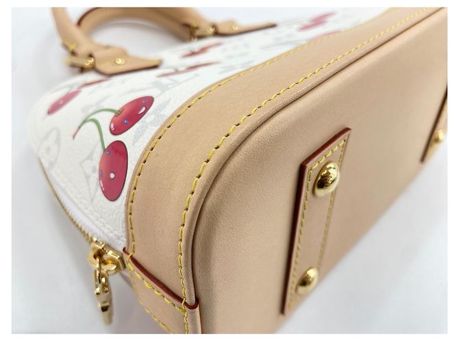 Borsa Louis Vuitton × Takashi Murakami Alma BB Bianco - vista 6