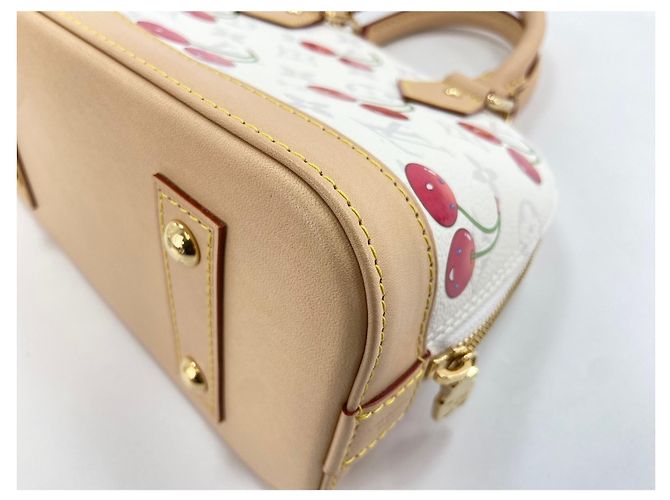 Borsa Louis Vuitton × Takashi Murakami Alma BB Bianco - vista 7