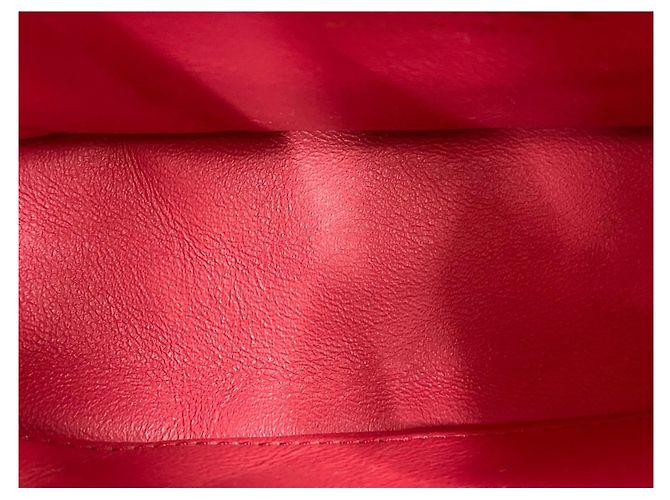 CHANEL Matelassé Business Affinity Shoulder Bag Rosso - vista 13