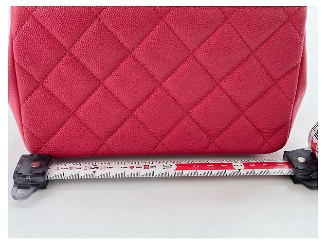 CHANEL Matelassé Business Affinity Shoulder Bag Rosso - vista 4