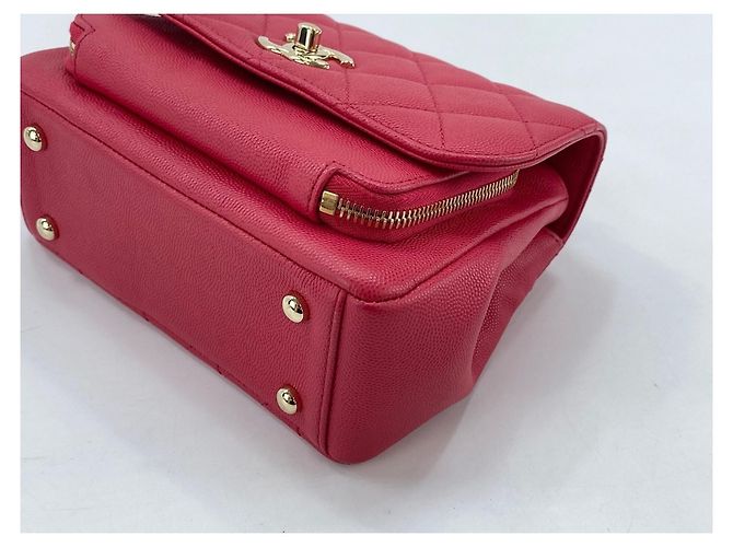 CHANEL Matelassé Business Affinity Shoulder Bag Rosso - vista 8