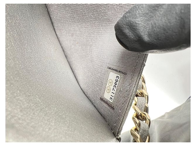 Borsa a Spalla Chanel Matelassé Argento - vista 12