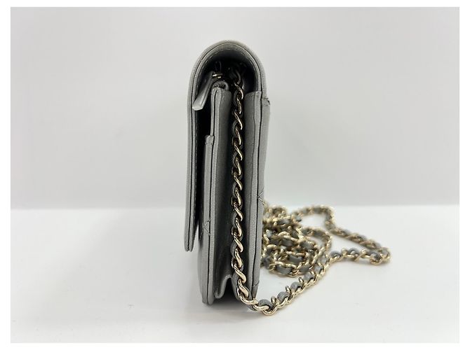 Borsa a Spalla Chanel Matelassé Argento - vista 4