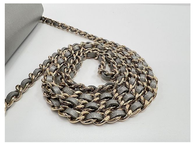 Borsa a Spalla Chanel Matelassé Argento - vista 8