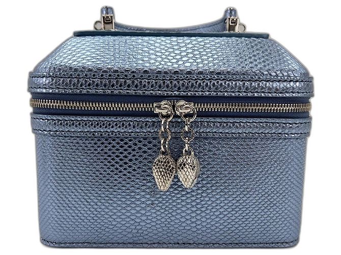 Bulgari Borsa Mini Porta Gioielli Serpenti Forever di Bvlgari Blu - vista 2