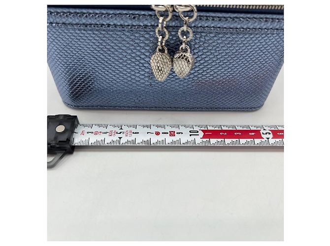 Bulgari Borsa Mini Porta Gioielli Serpenti Forever di Bvlgari Blu - vista 4