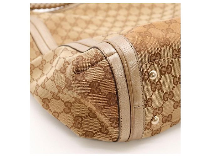 Bamboo Borsa Hobo Gucci in tela monogram GG Marrone Monogramma - vista 10