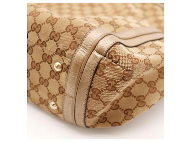 Bamboo Borsa Hobo Gucci in tela monogram GG Marrone Monogramma - vista 12