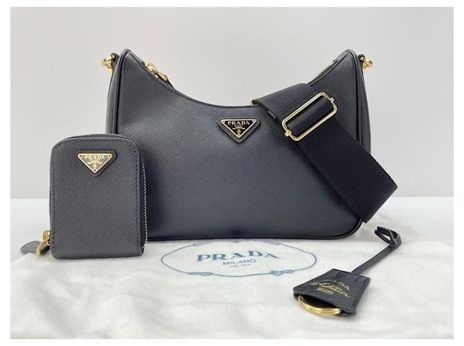 Borsa a tracolla nera Prada Nero - vista 11