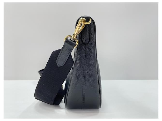Borsa a tracolla nera Prada Nero - vista 5