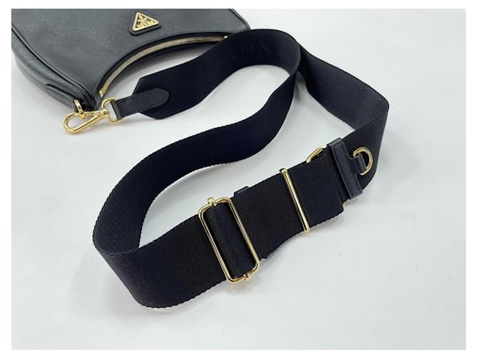 Borsa a tracolla nera Prada Nero - vista 9