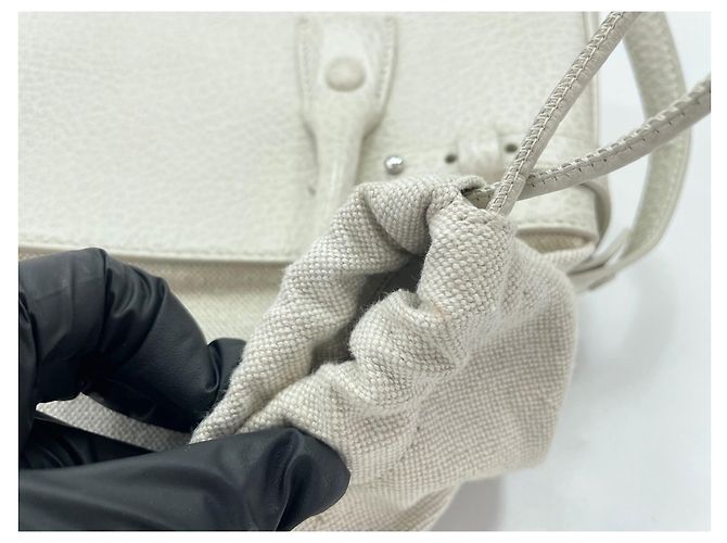 Maison Martin Margiela Borsa a mano bianca Maison Margiela Bianco - vista 13