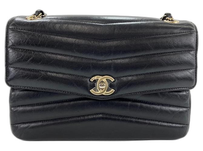 Borsa a tracolla Chanel nera Nero - vista 2