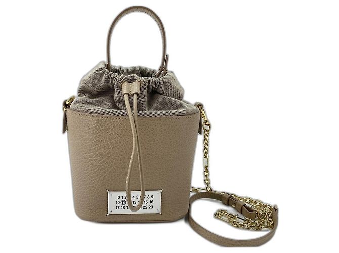 Maison Martin Margiela Borsa a mano beige Maison Margiela - vista 12