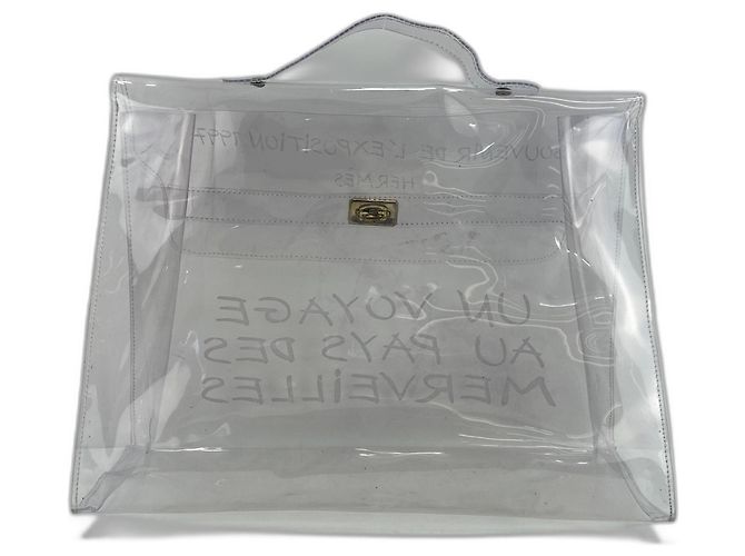 Hermès Borsa Kelly in vinile HERMES, Clear - vista 2