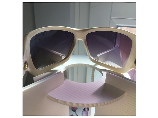 Christian Dior Mist Occhiali da Sole Oversize Crudo - vista 12