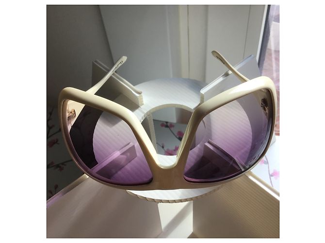 Christian Dior Mist Occhiali da Sole Oversize Crudo - vista 13