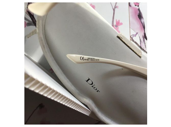 Christian Dior Mist Occhiali da Sole Oversize Crudo - vista 6