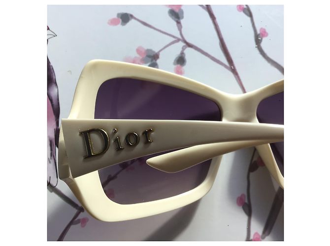 Christian Dior Mist Occhiali da Sole Oversize Crudo - vista 8