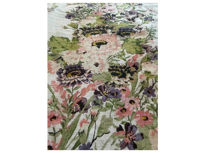 Zimmermann Halliday Leinen-Maxikleid mit Blumenmuster Braun Pink Weiß Grün Lila - Ansicht 8