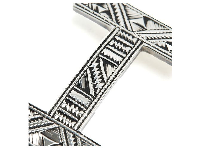 Hermès Gürtel T85 Constance 38 Unique Silver Tuareg H buckle Belt 30in Hermes Silber - Ansicht 8