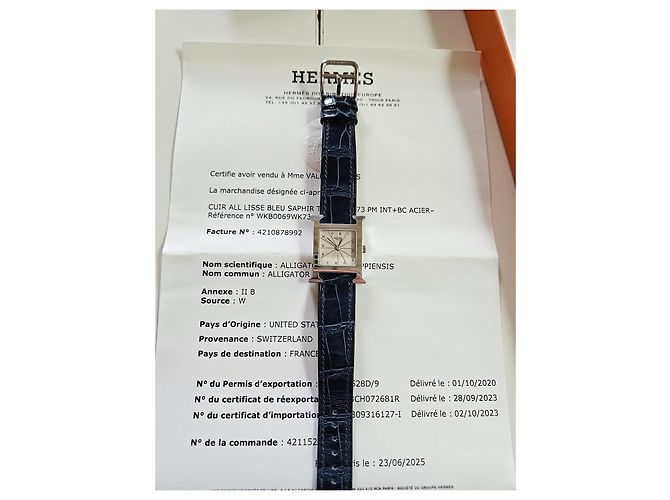 Reloj Hermès H Hour de Acero HH1.210 Hardware de plata - vista 12