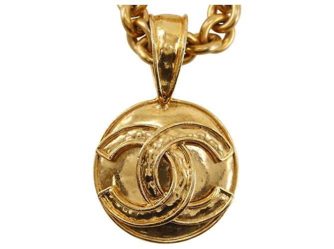 Collar Chanel Coco Mark Dorado - vista 7
