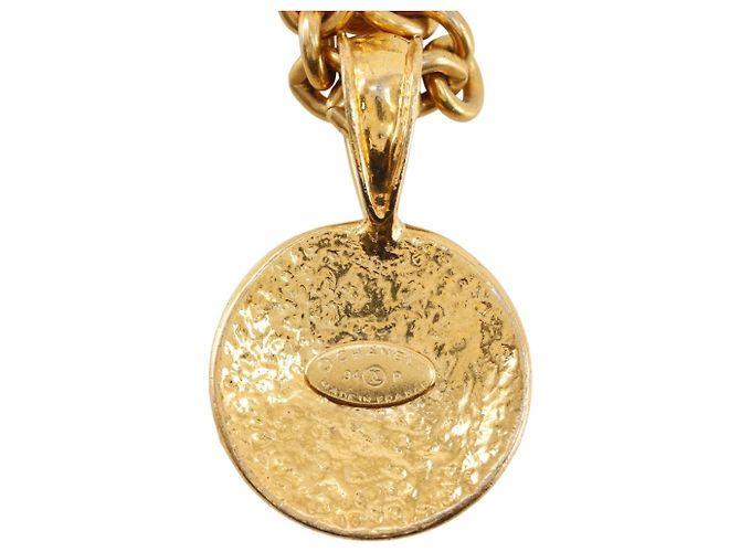 Collar Chanel Coco Mark Dorado - vista 8