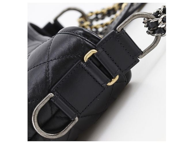 Borsa a tracolla Chanel Gabriel Hobo Small Nero - vista 10