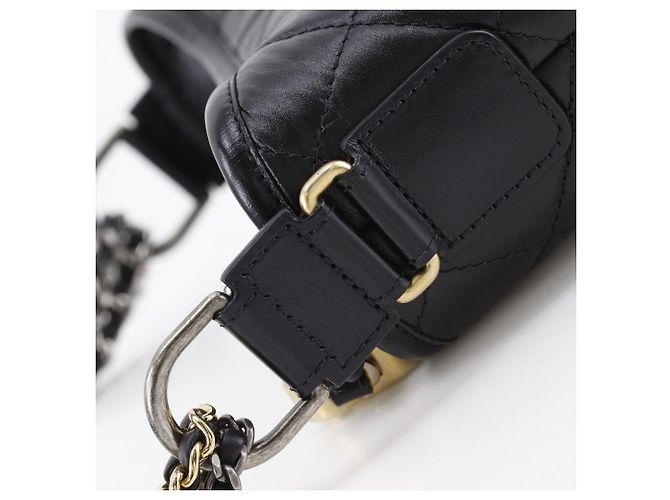 Borsa a tracolla Chanel Gabriel Hobo Small Nero - vista 11