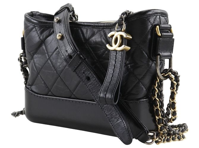 Borsa a tracolla Chanel Gabriel Hobo Small Nero - vista 2