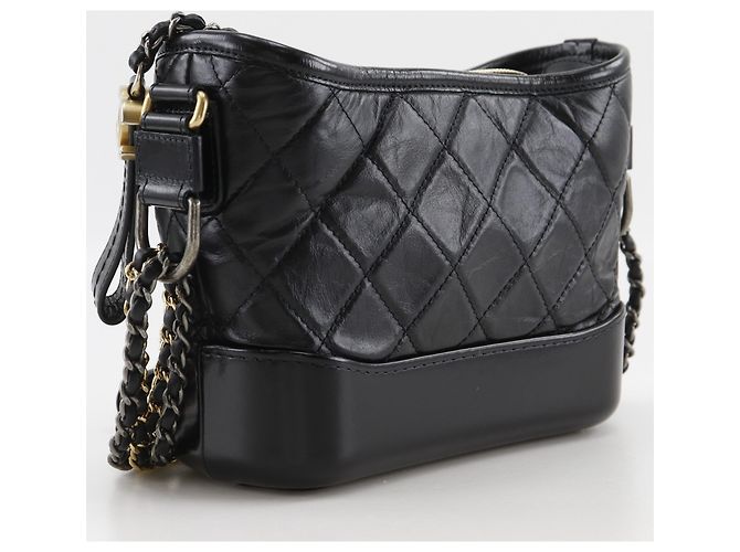 Borsa a tracolla Chanel Gabriel Hobo Small Nero - vista 3