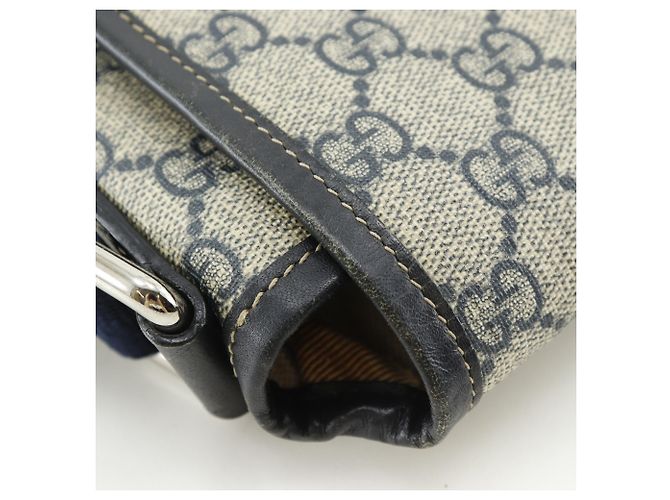Gucci GG Supreme Canvas Navy Shoulder Bag Navy blue - view 12