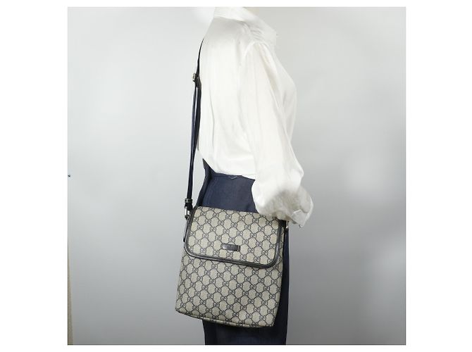 Gucci GG Supreme Canvas Navy Shoulder Bag Navy blue - view 18