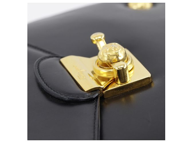 Borsa a tracolla in pelle di vitello nera Salvatore Ferragamo Nero - vista 15