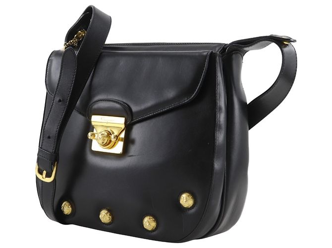 Borsa a tracolla in pelle di vitello nera Salvatore Ferragamo Nero - vista 2