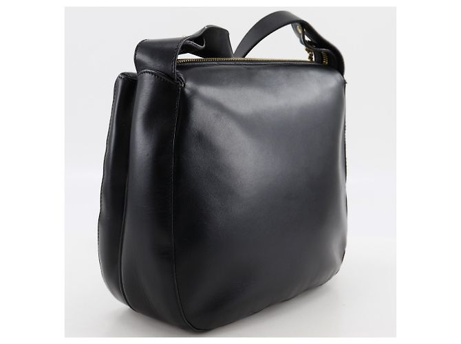 Borsa a tracolla in pelle di vitello nera Salvatore Ferragamo Nero - vista 3