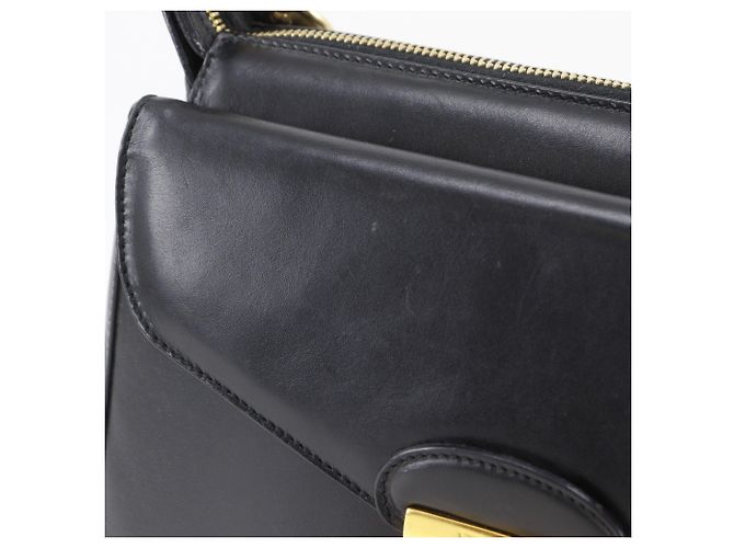 Borsa a tracolla in pelle di vitello nera Salvatore Ferragamo Nero - vista 9