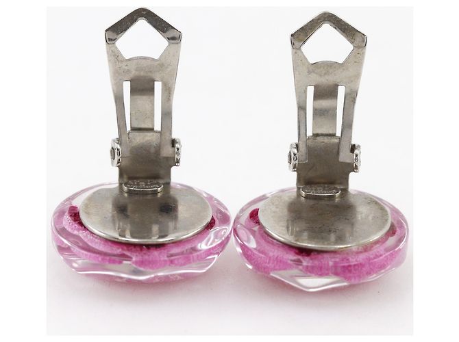 Orecchini a clip Camellia Chanel Rosa - vista 5