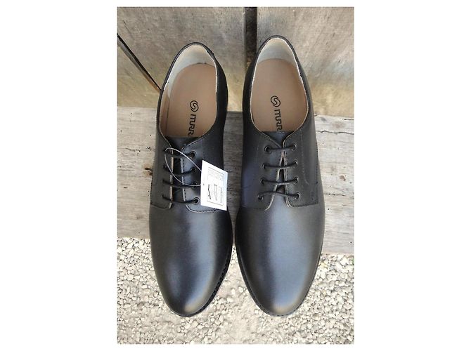 Autre Marque Scarpe Derby Iturri in Pelle Nera da Uomo Nero - vista 2