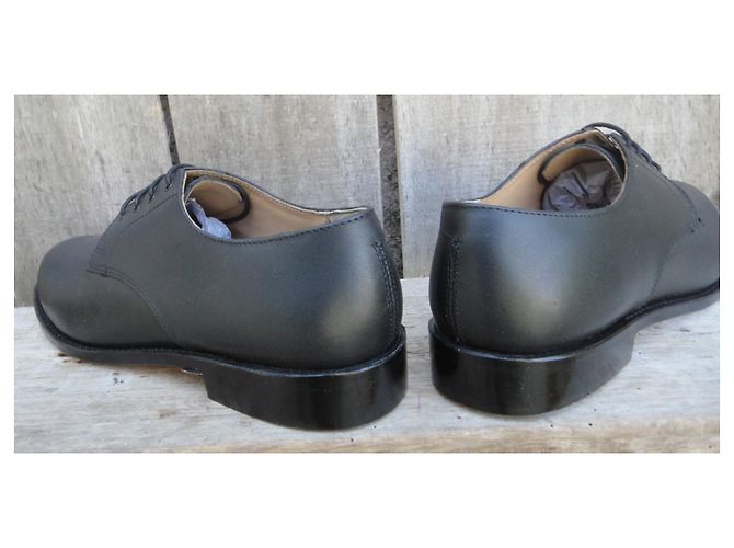 Autre Marque Scarpe Derby Iturri in Pelle Nera da Uomo Nero - vista 6