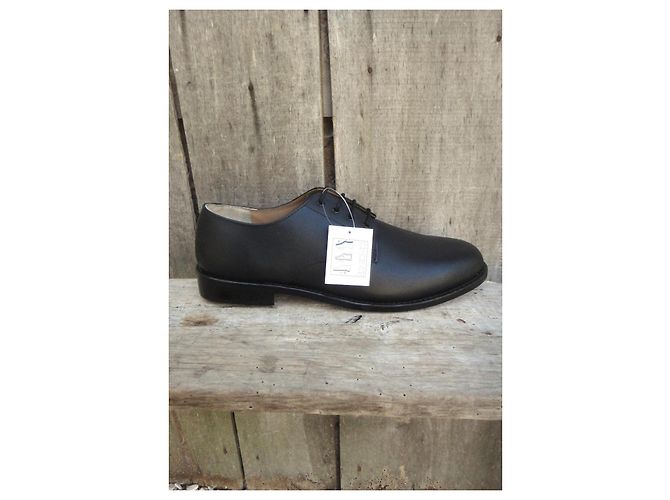 Autre Marque Scarpe Derby Iturri in Pelle Nera da Uomo Nero - vista 9