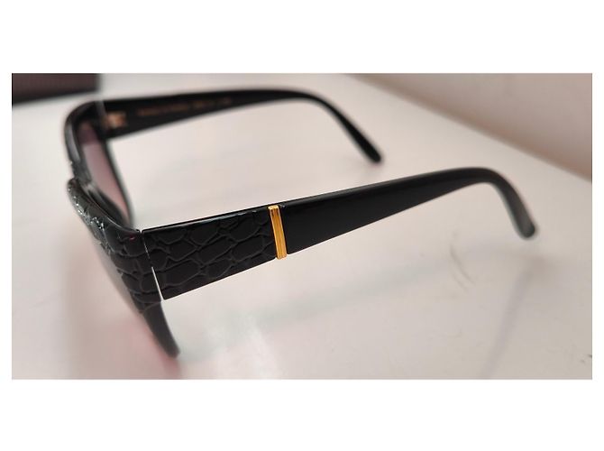Gafas de sol Charles Jourdan negras estilo ojo de gato Negro - vista 2