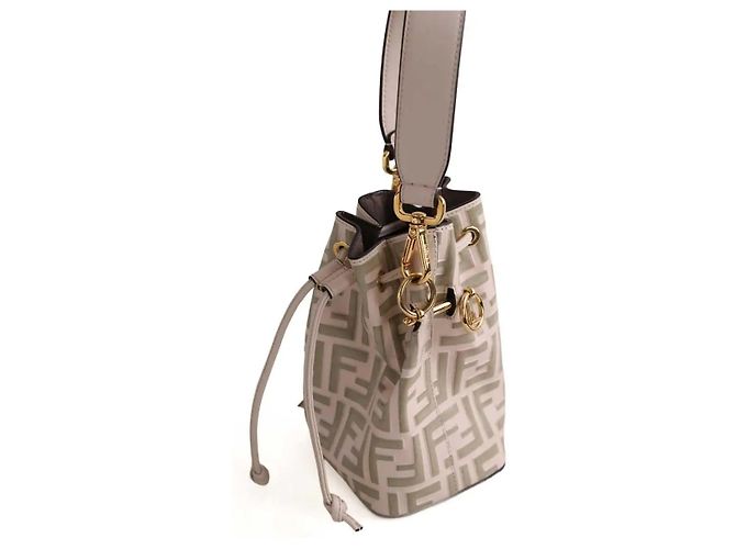 Fendi Borsa Mon Tresor beige - vista 2