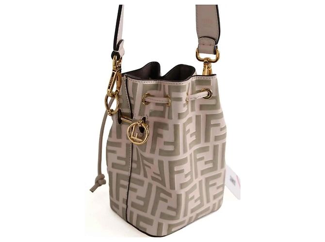 Fendi Borsa Mon Tresor beige - vista 3