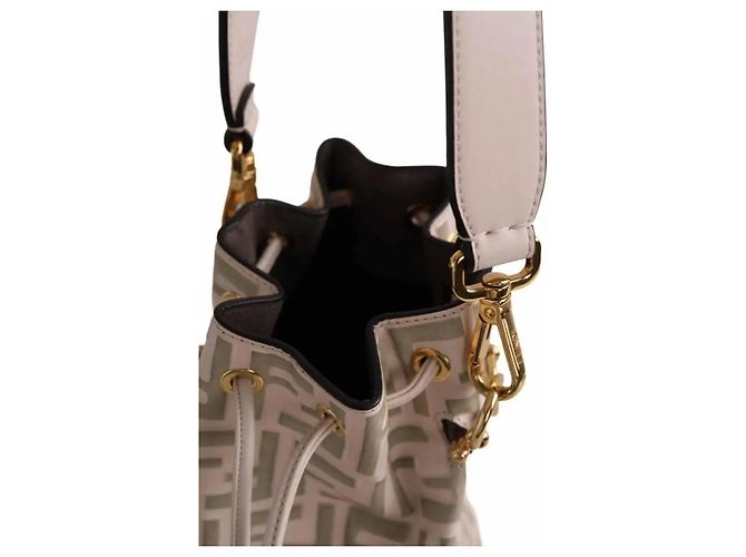 Fendi Borsa Mon Tresor beige - vista 5