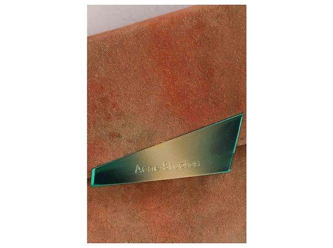 Borsa a tracolla Acne Studios Distortion in scamosciato marrone - vista 2