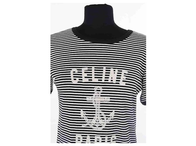 Camiseta Anchor Céline negra de algodón Negro - vista 2